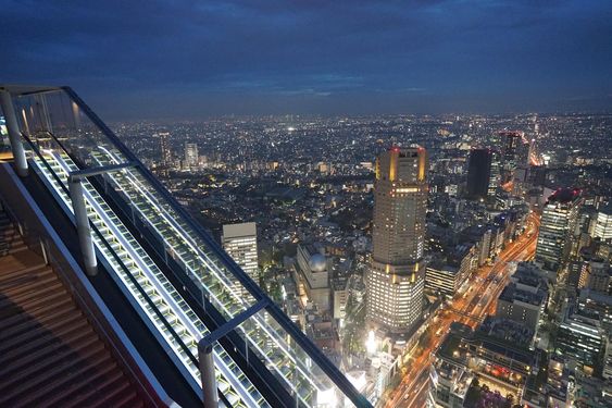 khung cảnh của shibuya Sky